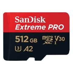 SANDISK - MicroSDXC Extreme Pro 512GB 200MB/s A2 C10 V30 UHS-I