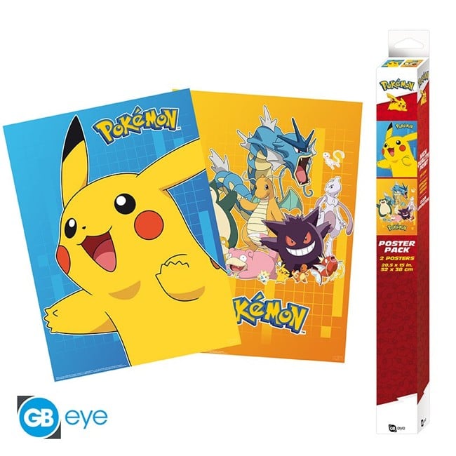 POKEMON - Set 2 Posters - Colourful Characters (52x38)