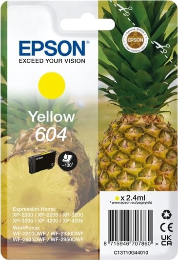Epson - T604 gul blekkpatron