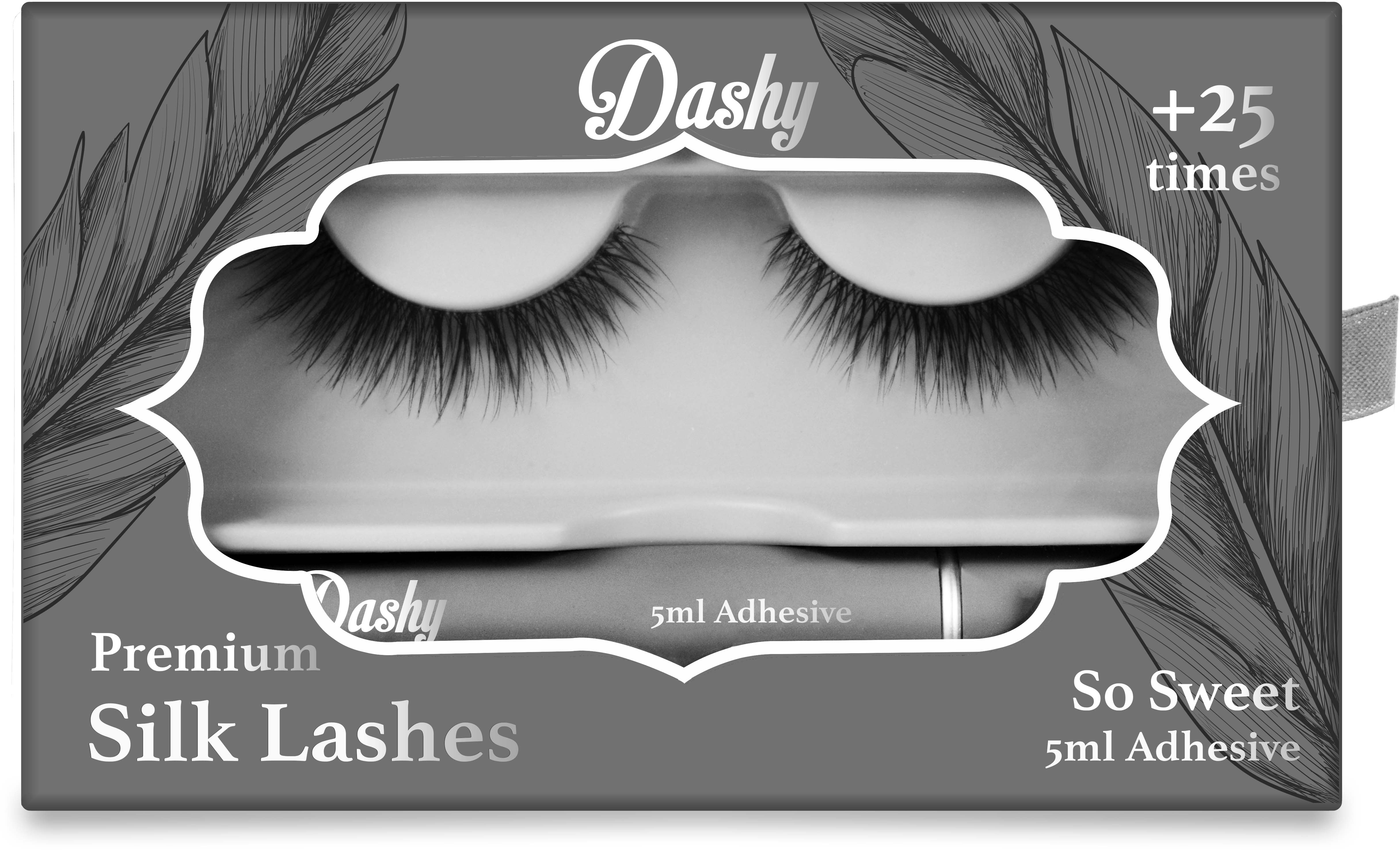 Dashy - Premium Silk Lashes + 5 ml Adhesive So Sweet - Skjønnhet
