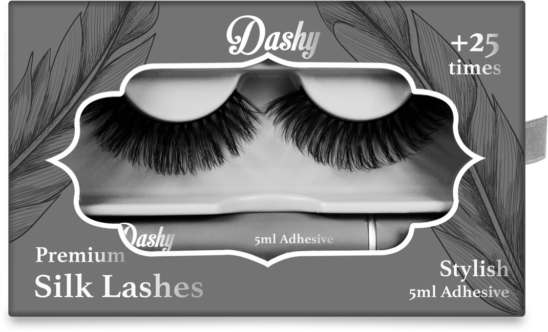 Dashy - Premium Silk Lashes + 5 ml Adhesive Stylish