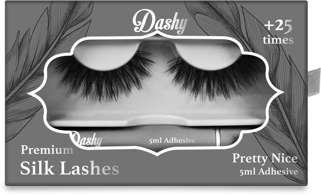 Dashy - Premium Silk Lashes + 5 ml Adhesive Pretty Nice