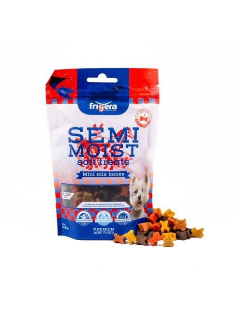 Frigera - Semi-Moist godbid Soft Mini Mix Bones 165g