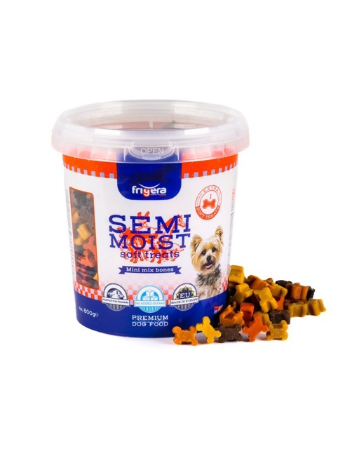 Frigera - BLAND 3 FOR 108 - Semi-Moist godbid Soft Mini Mix Bones 500g