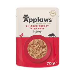 Applaws - Wet Cat Food 70 g Jelly pouch - Chicken & beef (178-252)