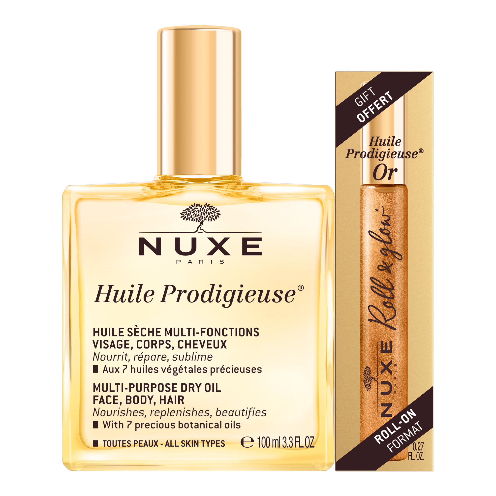 Nuxe - Huile Prodigiuse Dry Oil + Roll On or