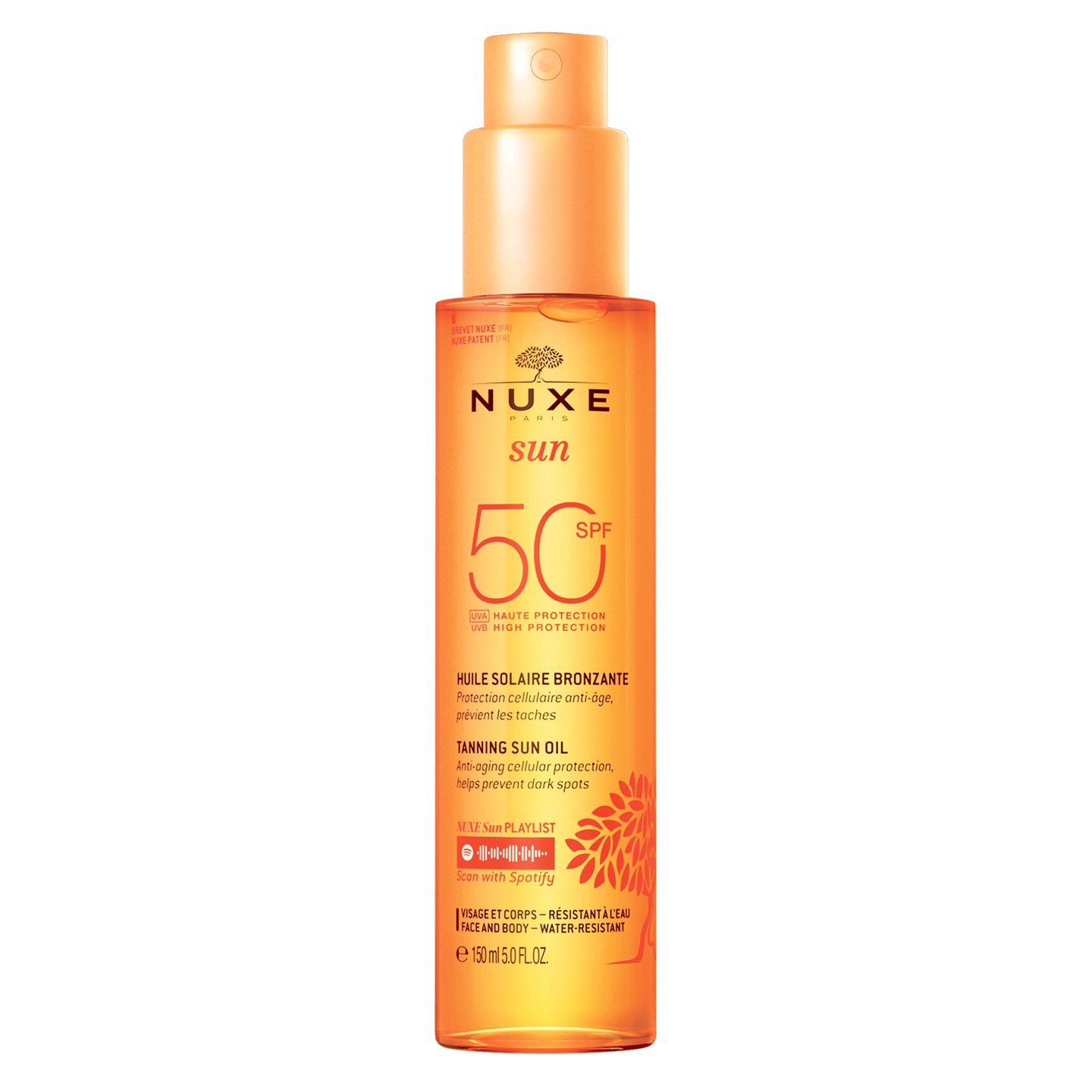 Nuxe Sun - Tanning Oil Face&Body SPF 50- 150 ml - Skjønnhet