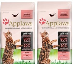 Applaws - 2 x Cat Food - Adult salmon - 7,5kg