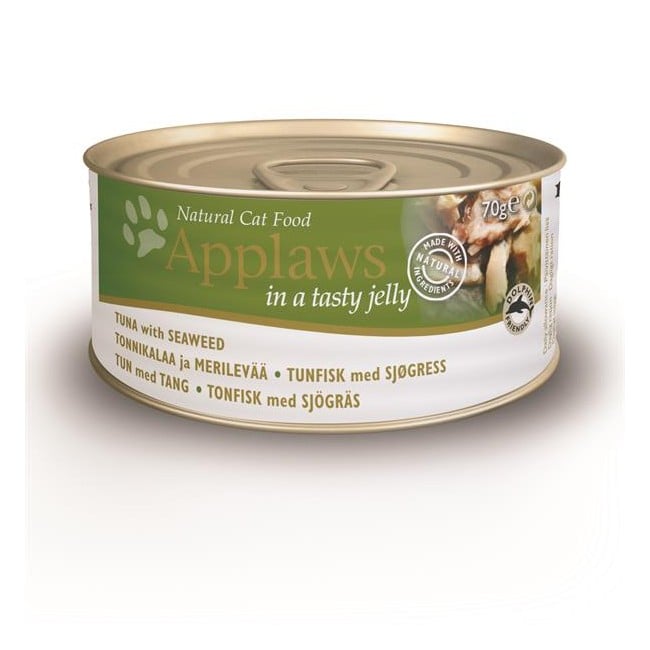 Applaws - 12 x Wet Cat Food in Jelly 70 g - Tuna & seaweed