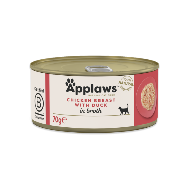 Applaws - 24 x Wet Cat Food 70 g - Chicken & Duck