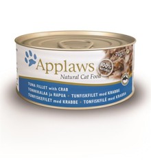 Applaws - 24 x Wet Cat Food 70 g - Tuna & Crab