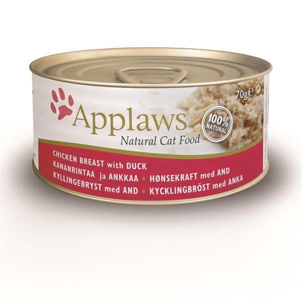 Applaws - 12 x Wet Cat Food 70 g - Chicken&Duck - Kjæledyr og utstyr