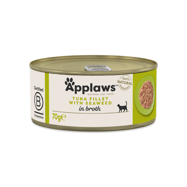 Applaws - 24 x Wet Cat Food 70 g - Tuna & Seaweed