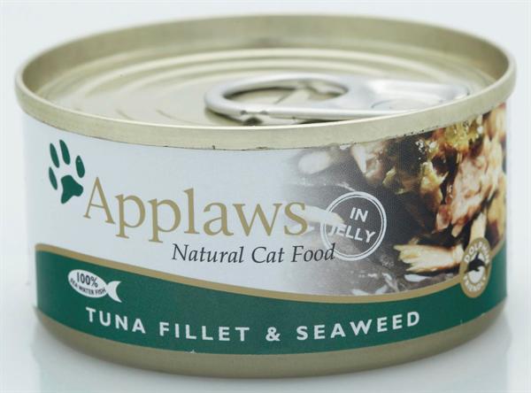 Applaws - 12 x Wet Cat Food 70 g - Tuna&Seaweed - Kjæledyr og utstyr