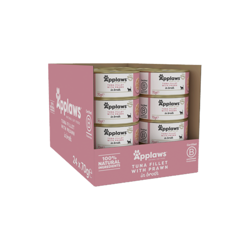 Applaws - 24 x Wet Cat Food 70 g - Tuna & Prawn