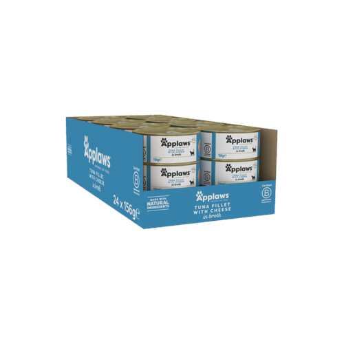Applaws - 24 x Wet Cat Food 156 g - Tuna & Cheese