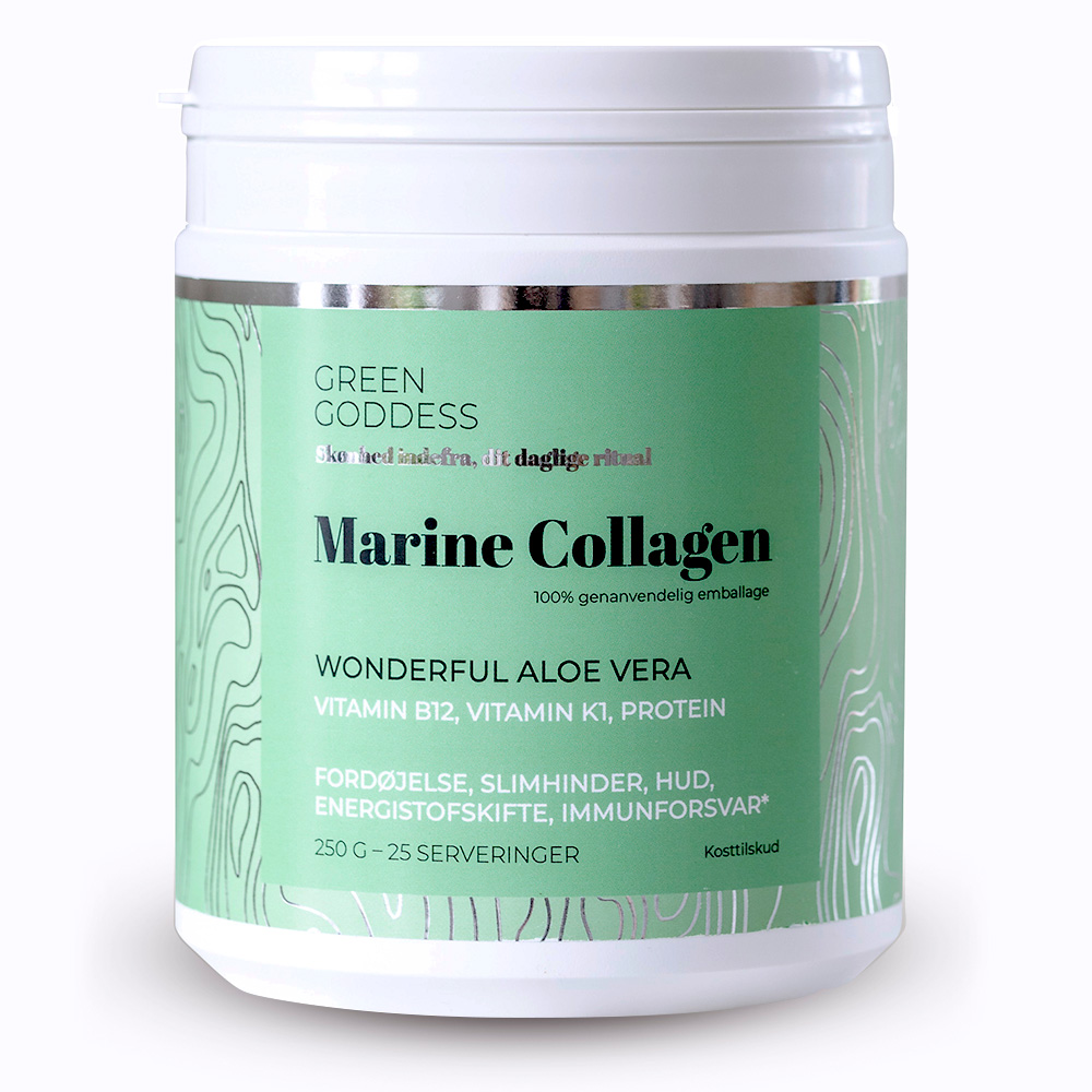 Green Goddess - Marine Collagen - Wonderful Aloe Vera 250 g - Helse og personlig pleie