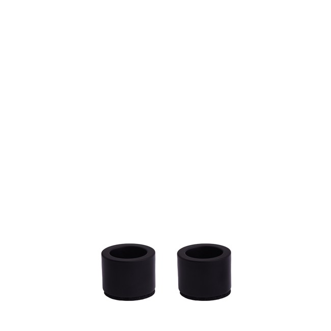 Uyuni - Light Candle holder taper - 2-pack - Matte Black (UL-30430)
