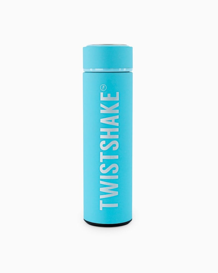 Twistshake - Hot or Cold Bottle Pastel Blue 420 ml - Baby og barn