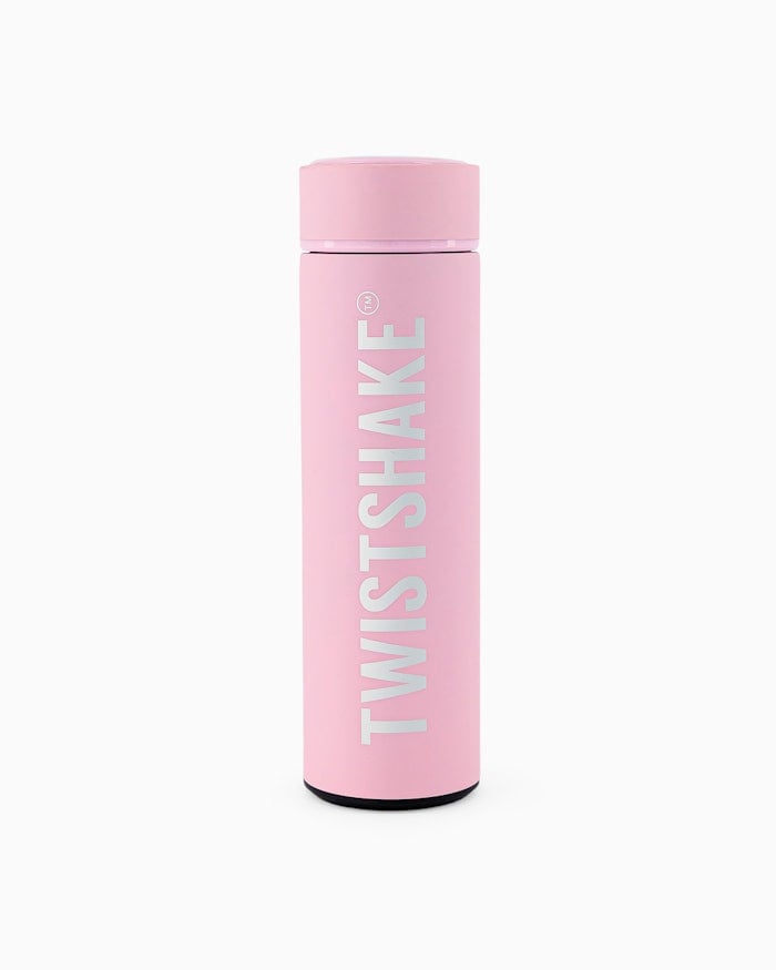 Twistshake - Hot or Cold Bottle Pastel Pink 420 ml - Baby og barn