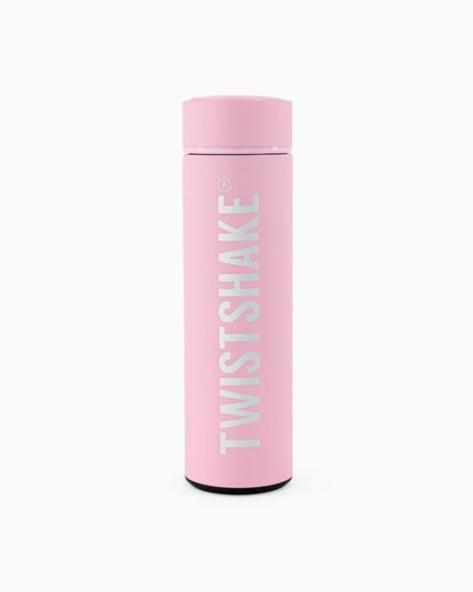 Twistshake - Hot or Cold Bottle Pastel Pink 420 ml
