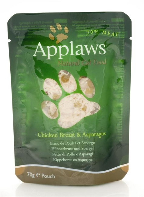 Applaws - 12 x Wet Cat Food 70 g pouch - Chicken & Asparagus