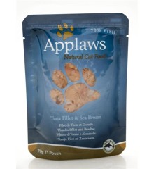 Applaws - 12 x Wet Cat Food 70 g pouch - Tuna & Sea Bream