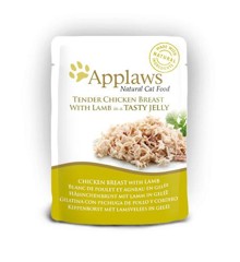 Applaws - 16 x Wet Cat Food 70 g Jelly pouch - Chicken & lamb