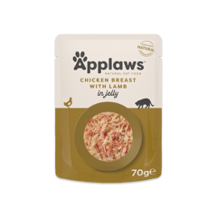 Applaws - 16 x Wet Cat Food 70 g Jelly pouch - Chicken & lamb