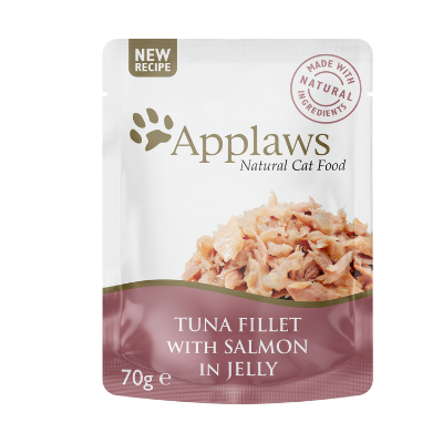 Applaws - 16 x Wet Cat Food 70 g Jelly pouch - Tuna Salmon - Kjæledyr og utstyr