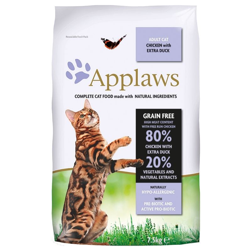 Applaws - Kattefoder - Kylling & And - 7,5 kg