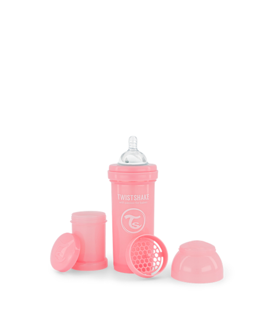 Twistshake - Anti-Colic Baby Bottle Pastel Pink 260 ml