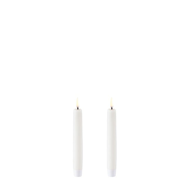 Uyuni - LED taper candle / 2-pack - Nordic white - 2,3x15,5 cm (UL-TA-NW02315-2)