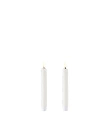 Uyuni - LED taper candle / 2-pack - Nordic white - 2,3x15,5 cm (UL-TA-NW02315-2)