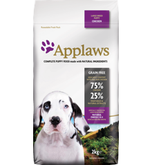 Applaws - Hundefoder - Stor race Hvalp Kylling - 15 kg ( bedst før 1/12-2024)