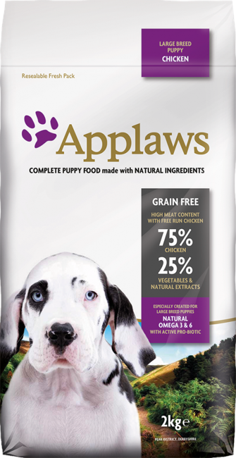 Applaws - Hundefoder - Stor race Hvalp Kylling - 15 kg ( bedst før 1/12-2024)