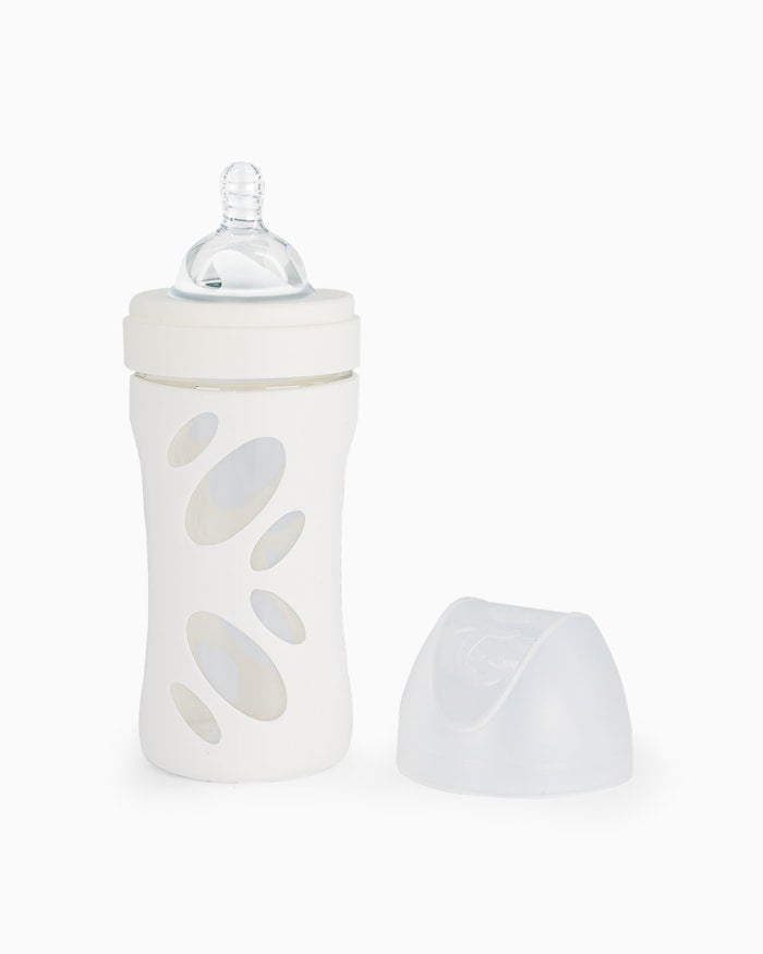 Twistshake - Anti-Colic Glass Bottle White 260 ml - Baby og barn