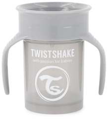 Twistshake - 360 Cup 6+m Pastel Grå