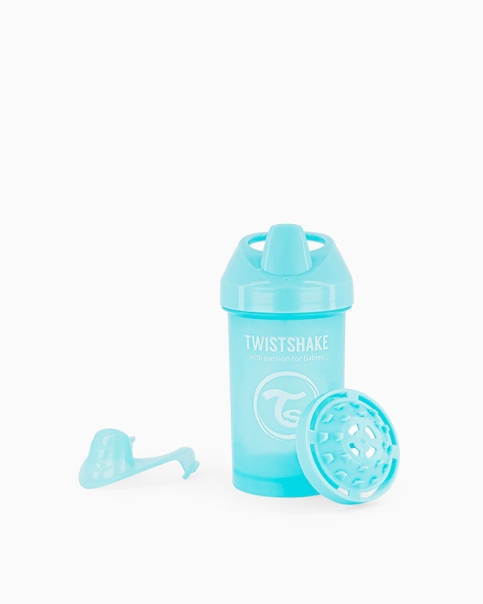 Twistshake - Crawler Cup 8+m Pastel Blue 300 ml - Baby og barn