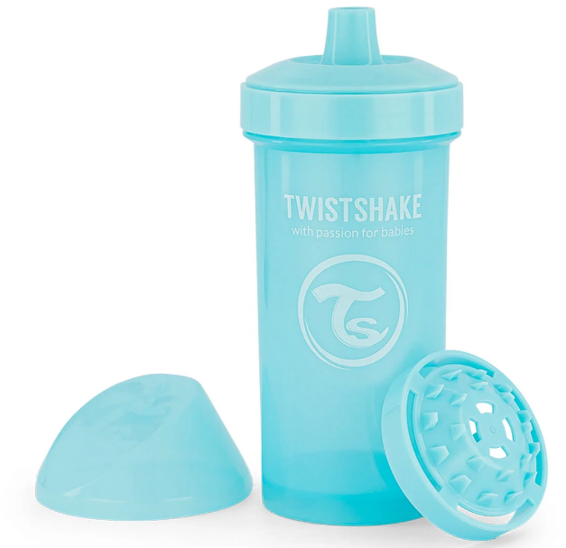 Twistshake - Kid Cup 12+m Pastel Blue 360 ml - Baby og barn