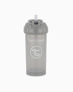 Twistshake - Straw Cup 6+m Pastel Grey 360 ml