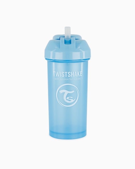 Twistshake - Sugerørskop 6+m Pearl Blue 360 ml