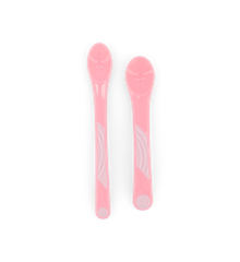 Twistshake - Feeding Spoon Set 6+m Pastel Pink 2-pack
