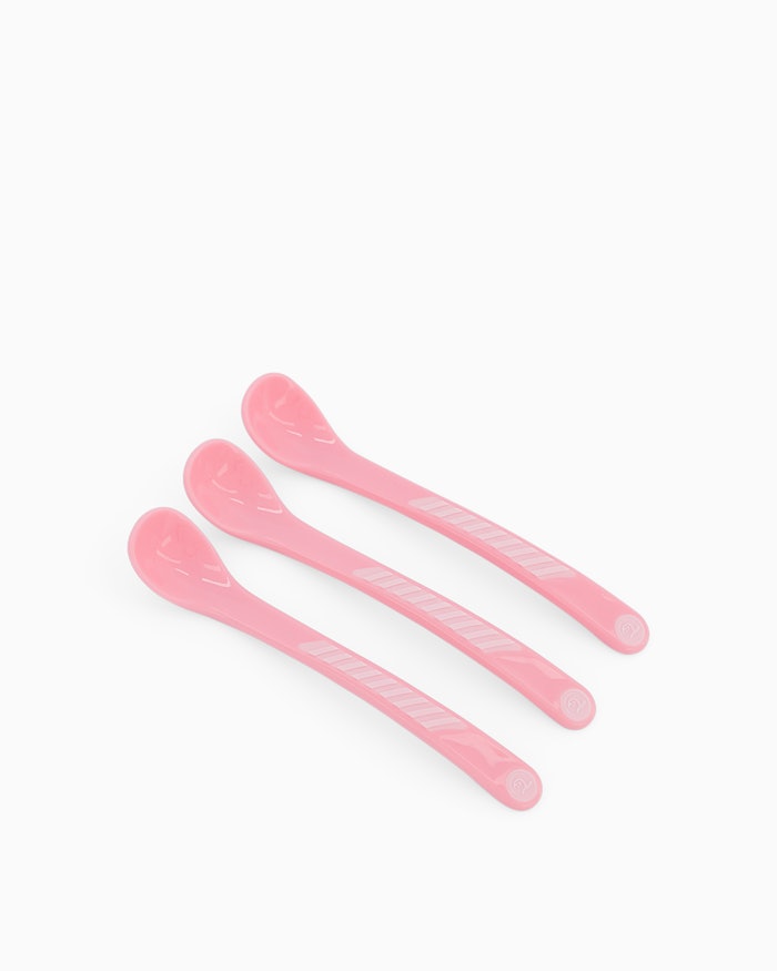 Twistshake - Feeding Spoon Set 6+m Pastel Pink 3-pack - Baby og barn