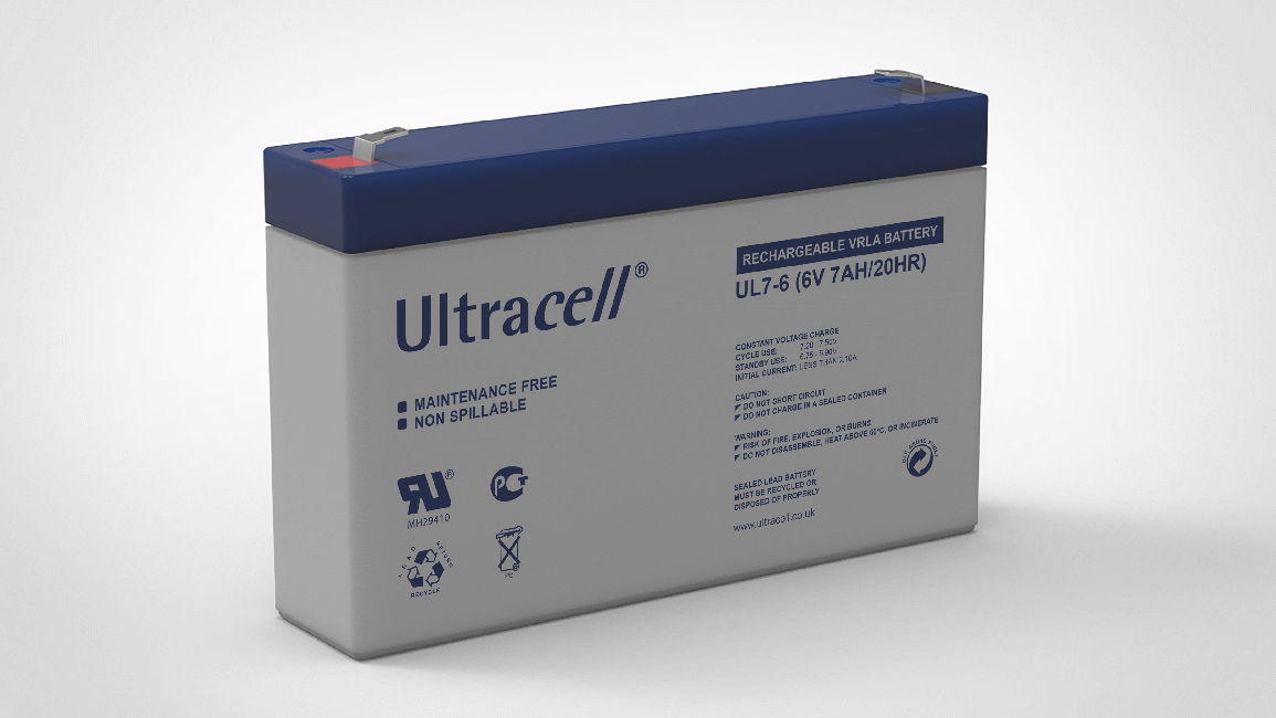 Ultracell - Batteri 6V/7aH