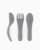 Twistshake - Learn Cutlery 6+m Pastel Grå thumbnail-1
