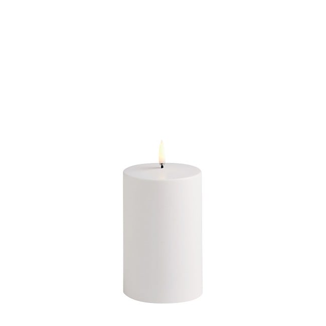 Uyuni - Outdoor LED pillar candle - White - 7,8x12,8 cm (UL-OU-WH78013)