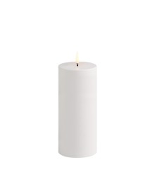 Uyuni - Outdoor LED pillar candle - White - 7,8x17,8 cm (UL-OU-WH78017)