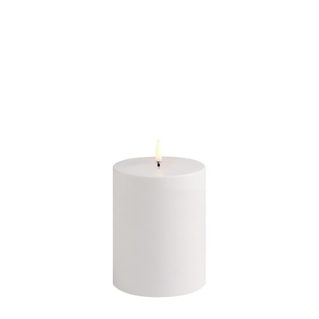 Uyuni - Outdoor LED pillar candle - White - 10,1x12,8 cm (UL-OU-WH10113)