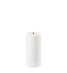 Uyuni - LED pillar lys - Nordic white -7,8x15,2 cm